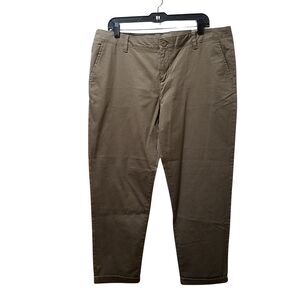 G.H. Bass Larson Chino Pants Women’s 16 Light Brown Tapered Leg Stretch 38x30